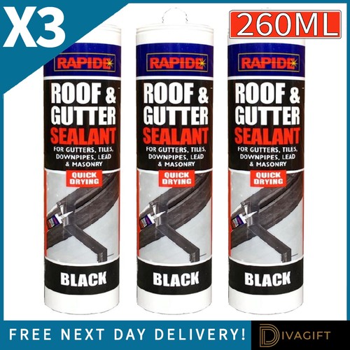 Black roof gutter - 3, x