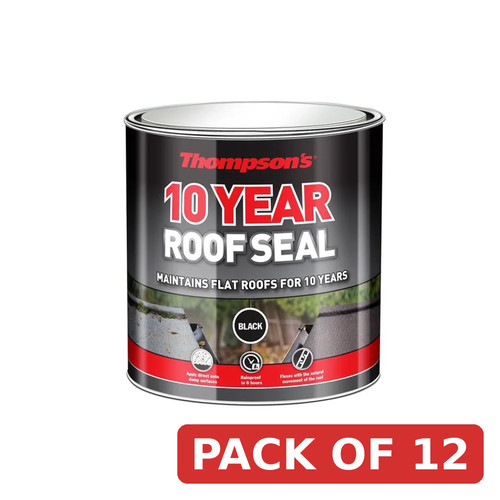 Ronseal roof sealant black - black, 1