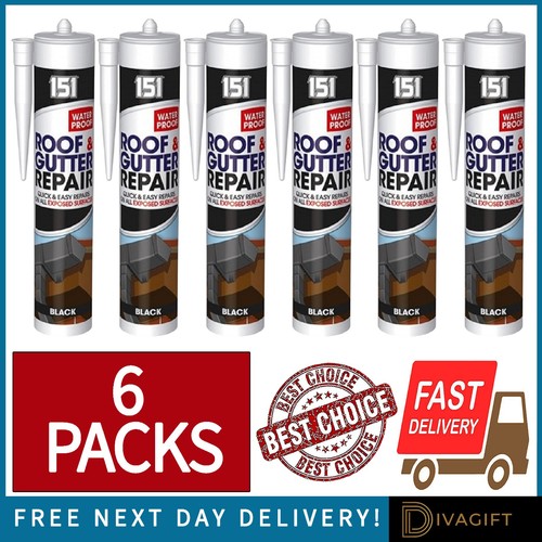 Black roof gutter sealant - gutter,